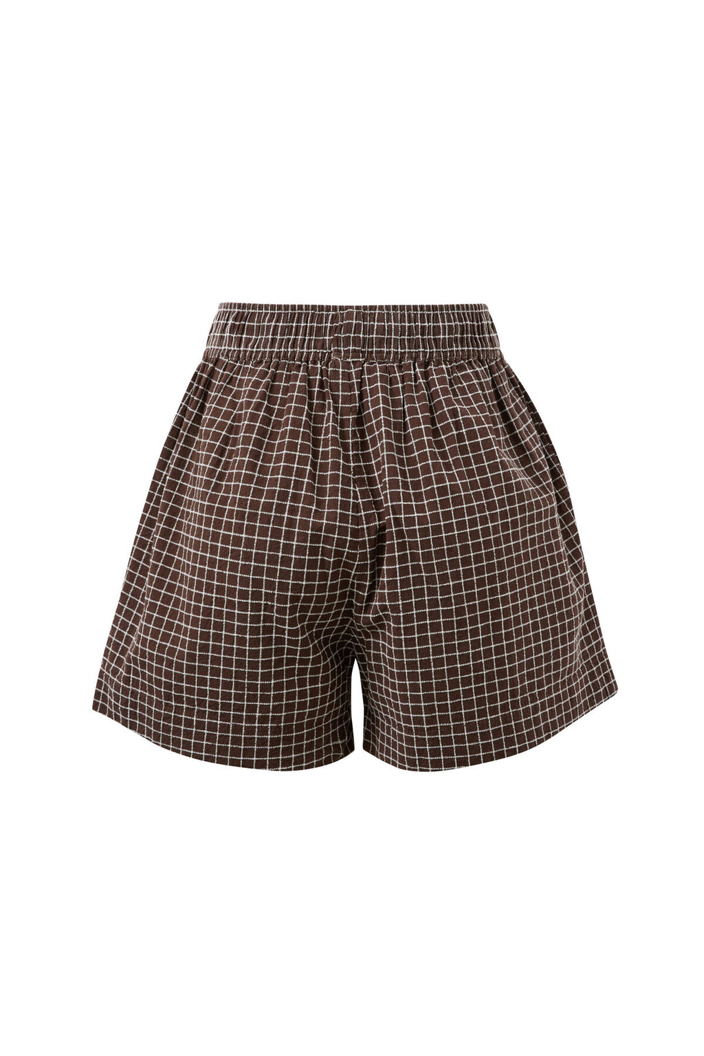 Mila Short | Textured Choc Check