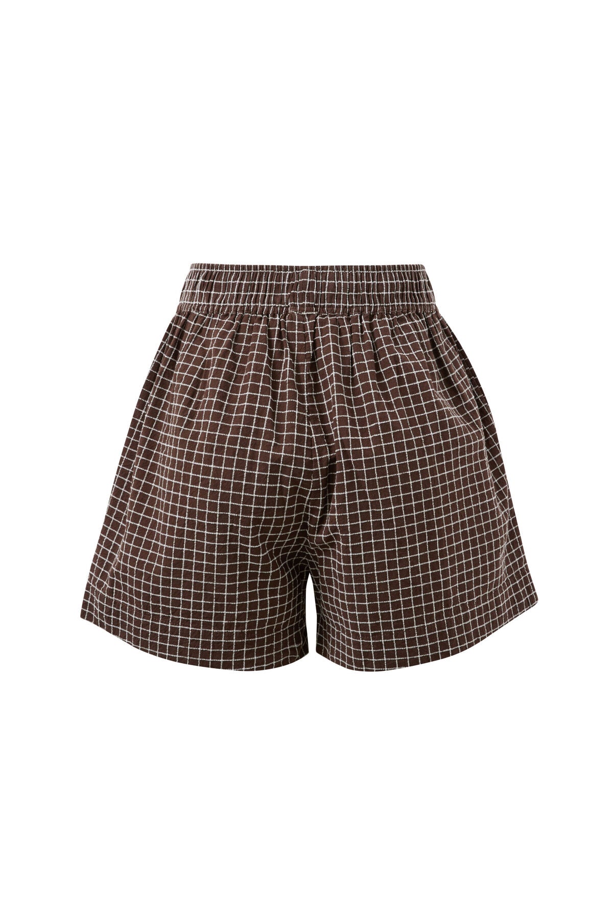 Mila Short | Textured Choc Check