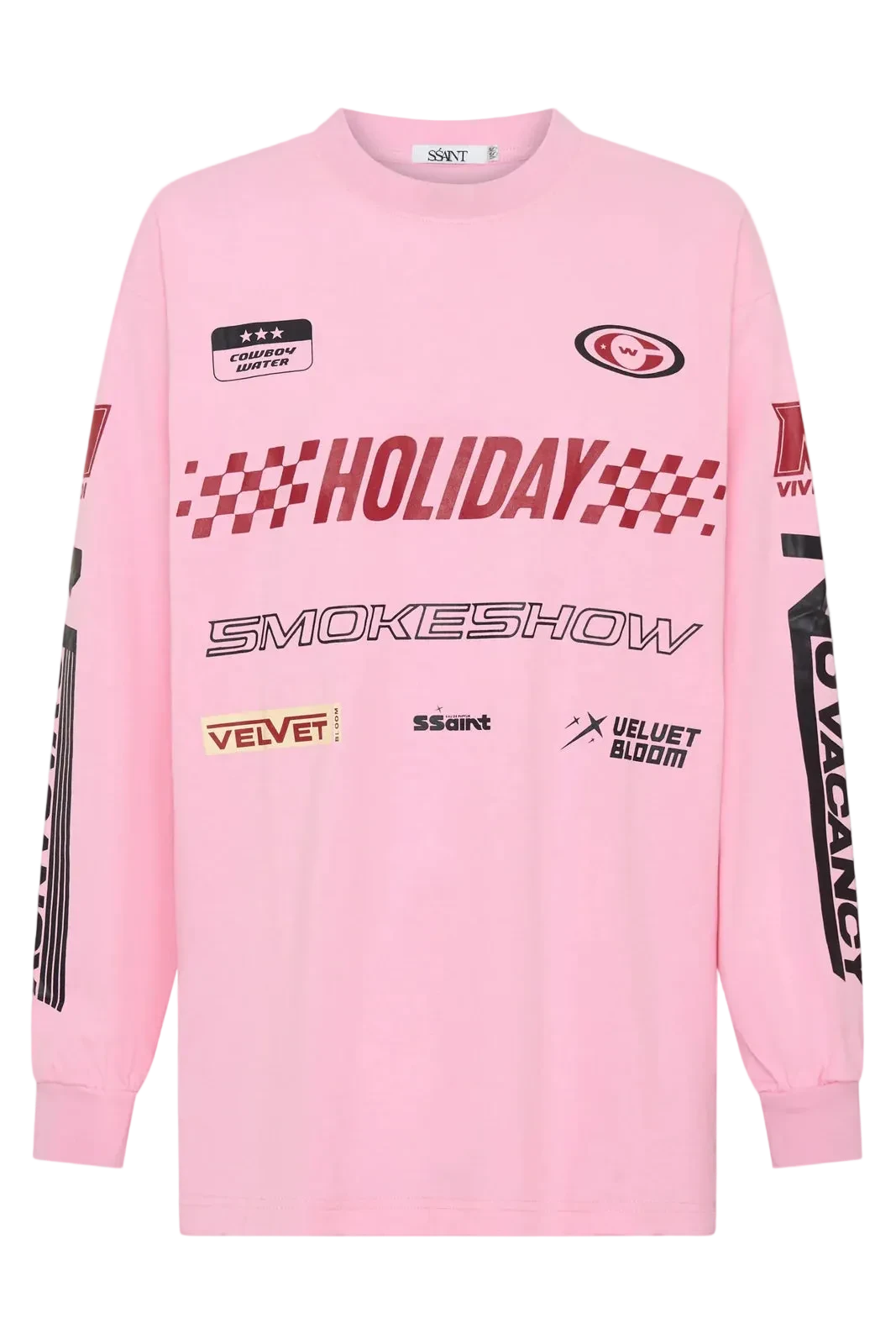 KIDS Moto Longsleeve Tee | Pink