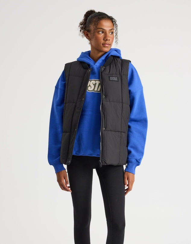 Oversized Puffer Vest | Black