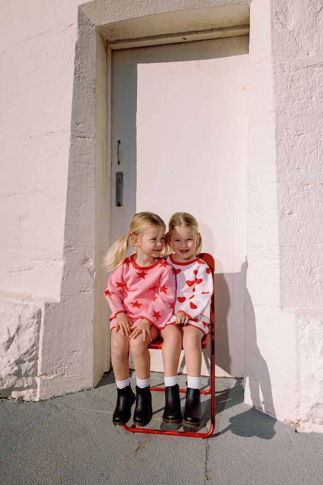 Star Dress | Pink & Red