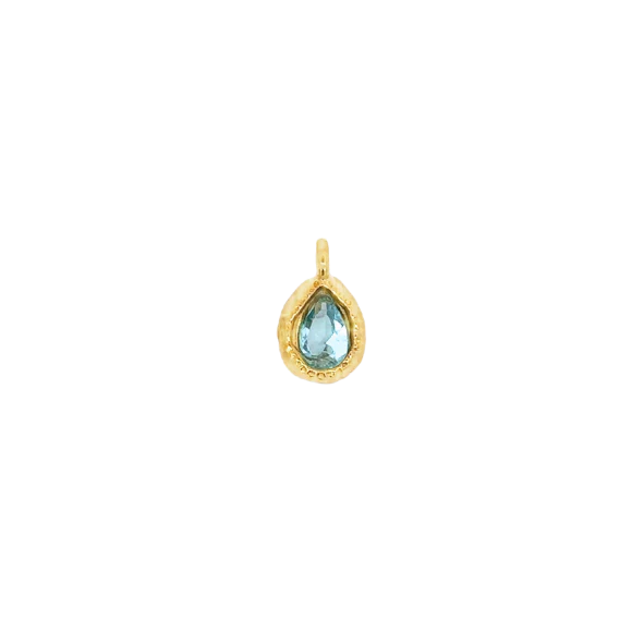 Latch & Lock Charm | Teardrop Birthstone