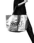 Silver Tote Bag