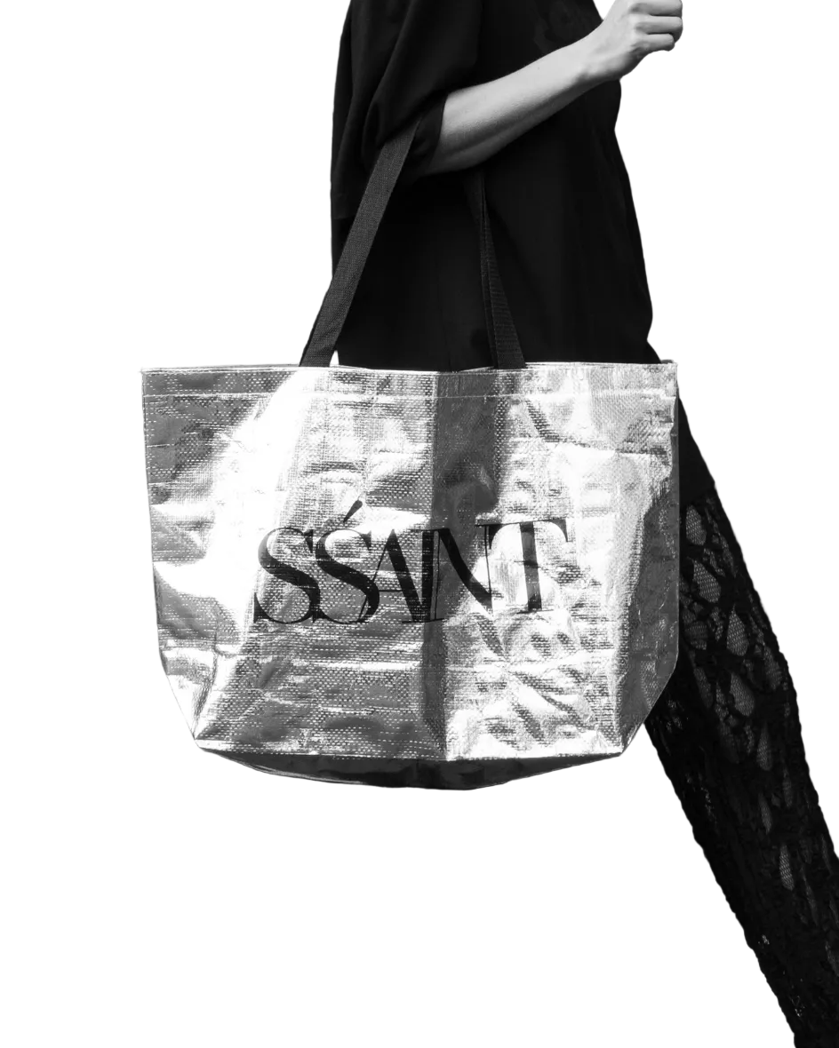 Silver Tote Bag
