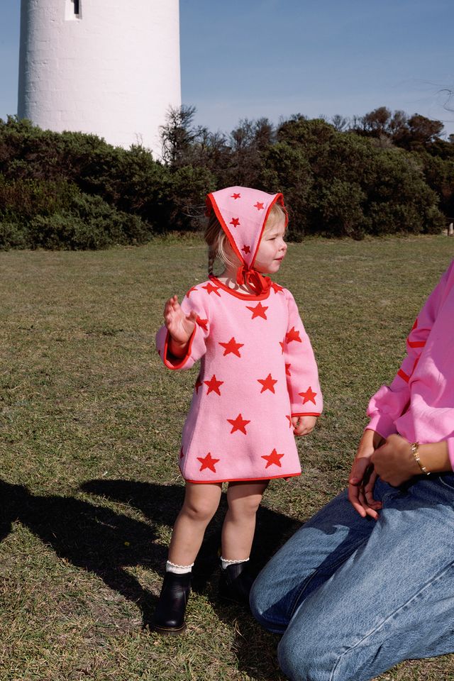 Star Dress | Pink & Red