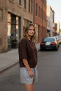 Phoebe Premium Tee | Chocolate