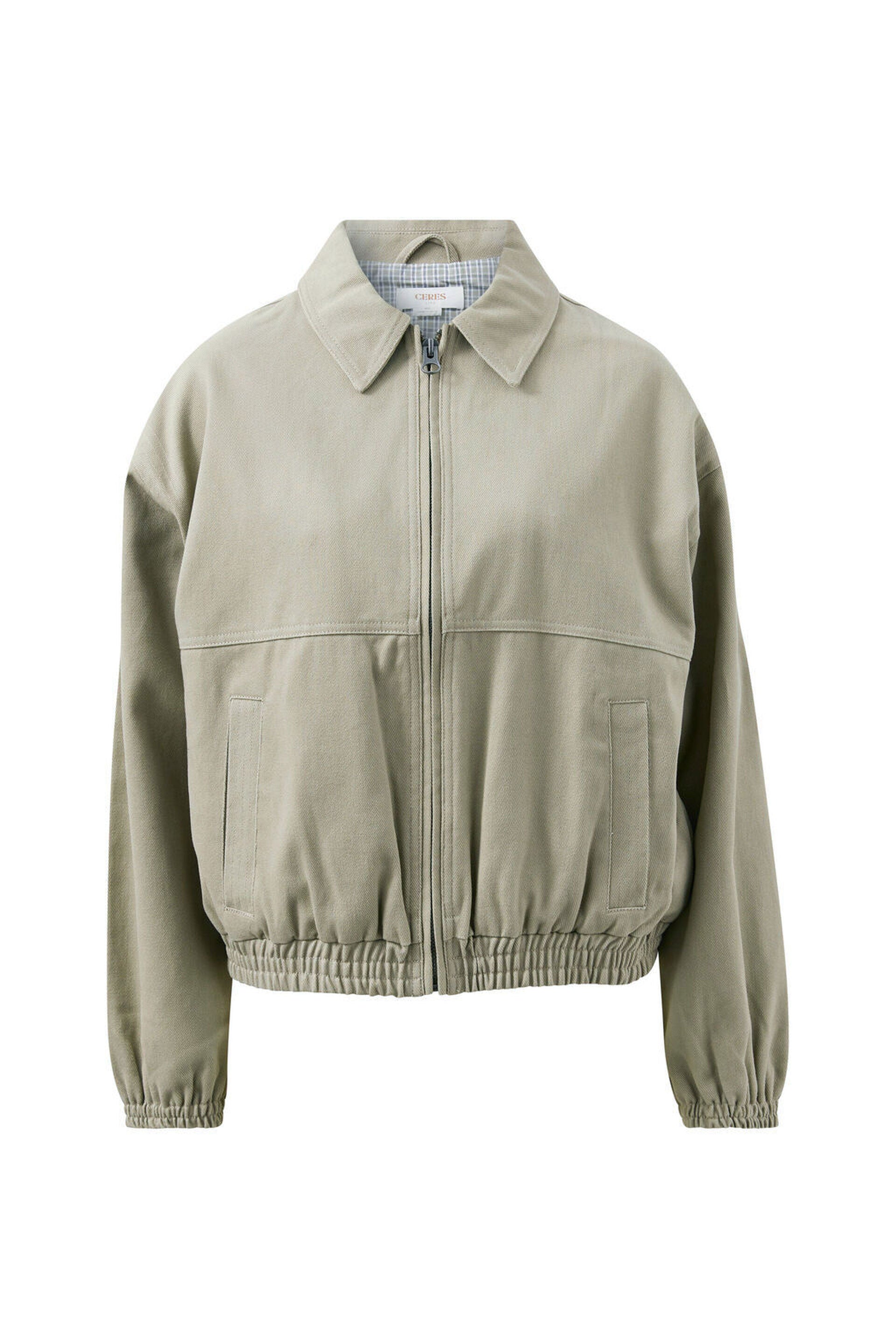 Annie Bomber Jacket | Ash Green
