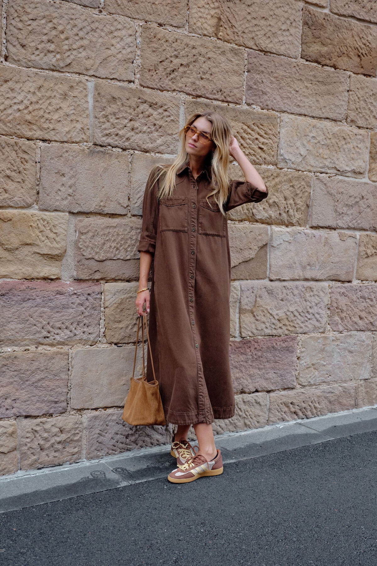 Rae Long Sleeve Midi Dress
