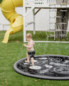 Sprinkler Splash Pad for Kids - Oversized Backyard Sprinkler: Monochrome Cool Kid