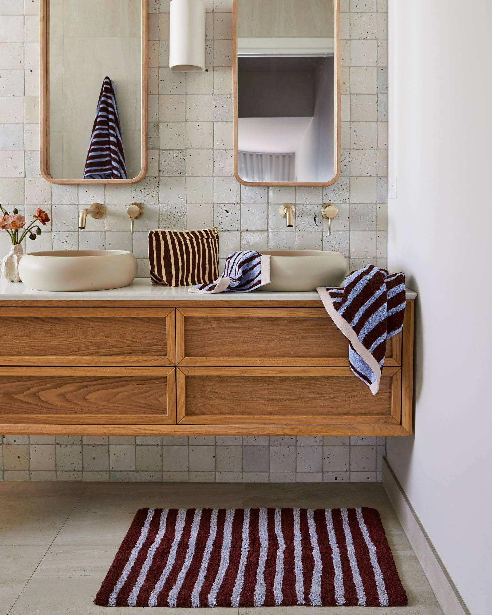 Strokes Bath Mat