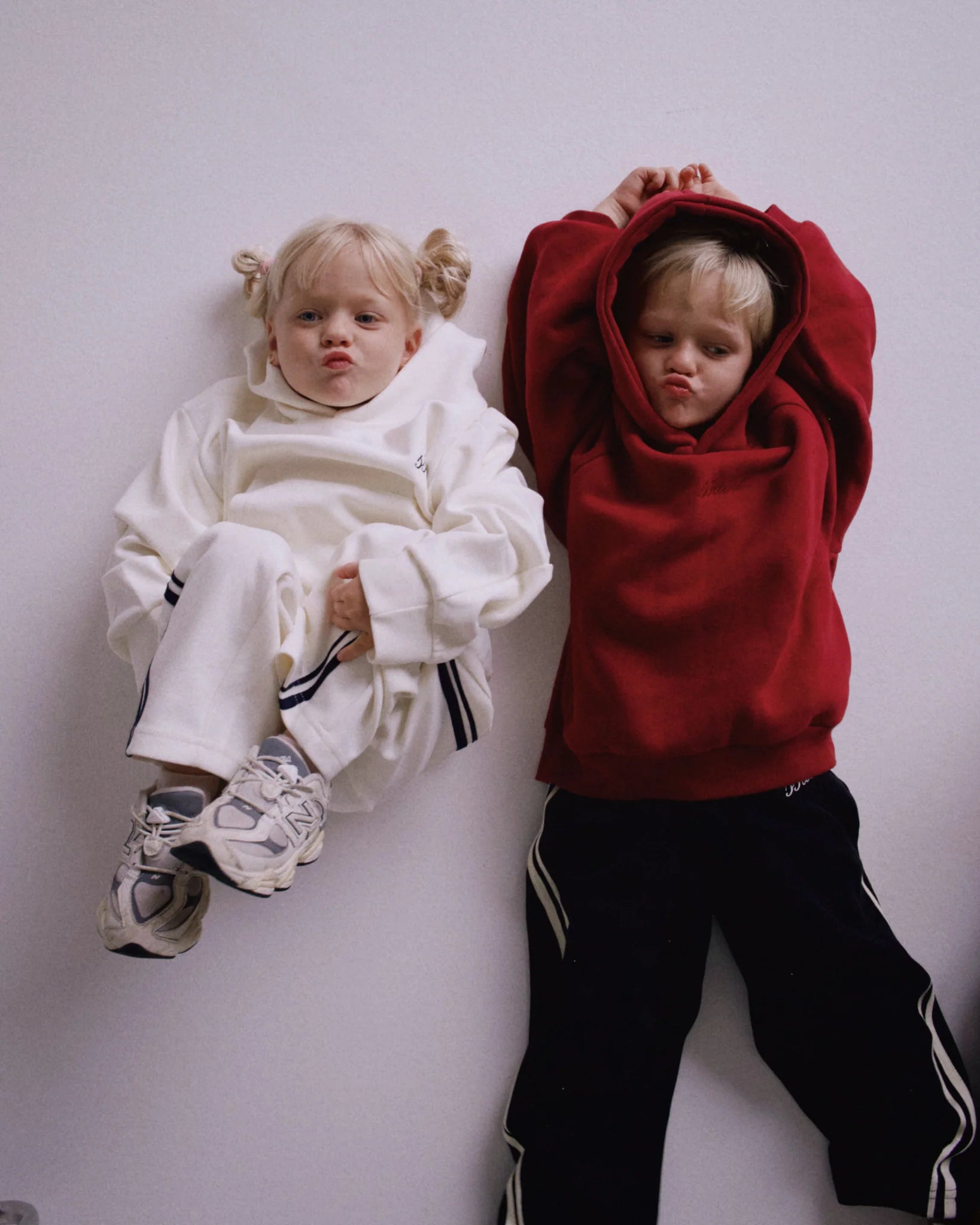 Kids Tonal Hoodie - Cherry