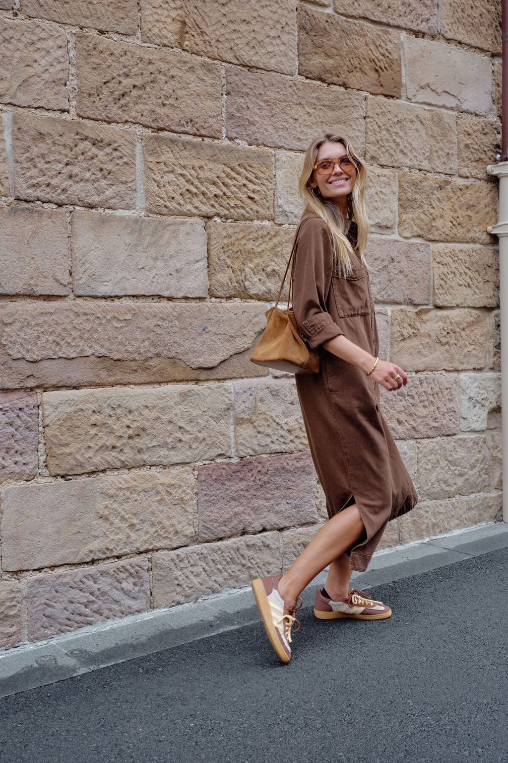 Rae Long Sleeve Midi Dress