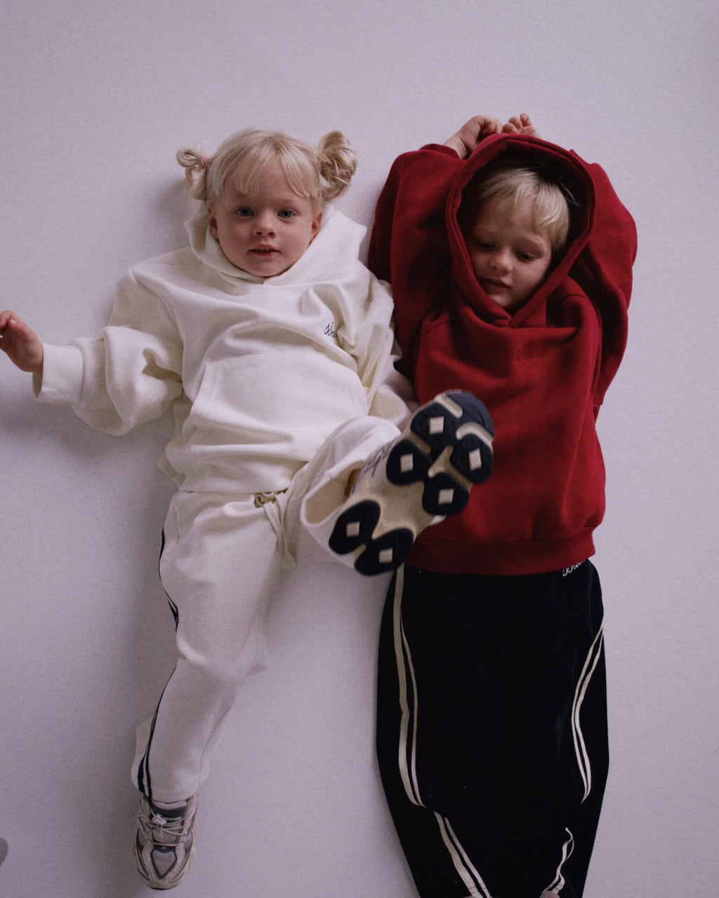 Kids Tonal Hoodie - Cherry