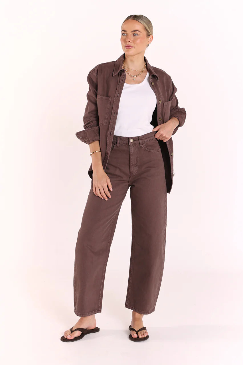 Lola Barrel Jean | Chocolate {Coming Soon}