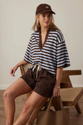 Arlie Short Sleeve Rugby | Choc & Chalk