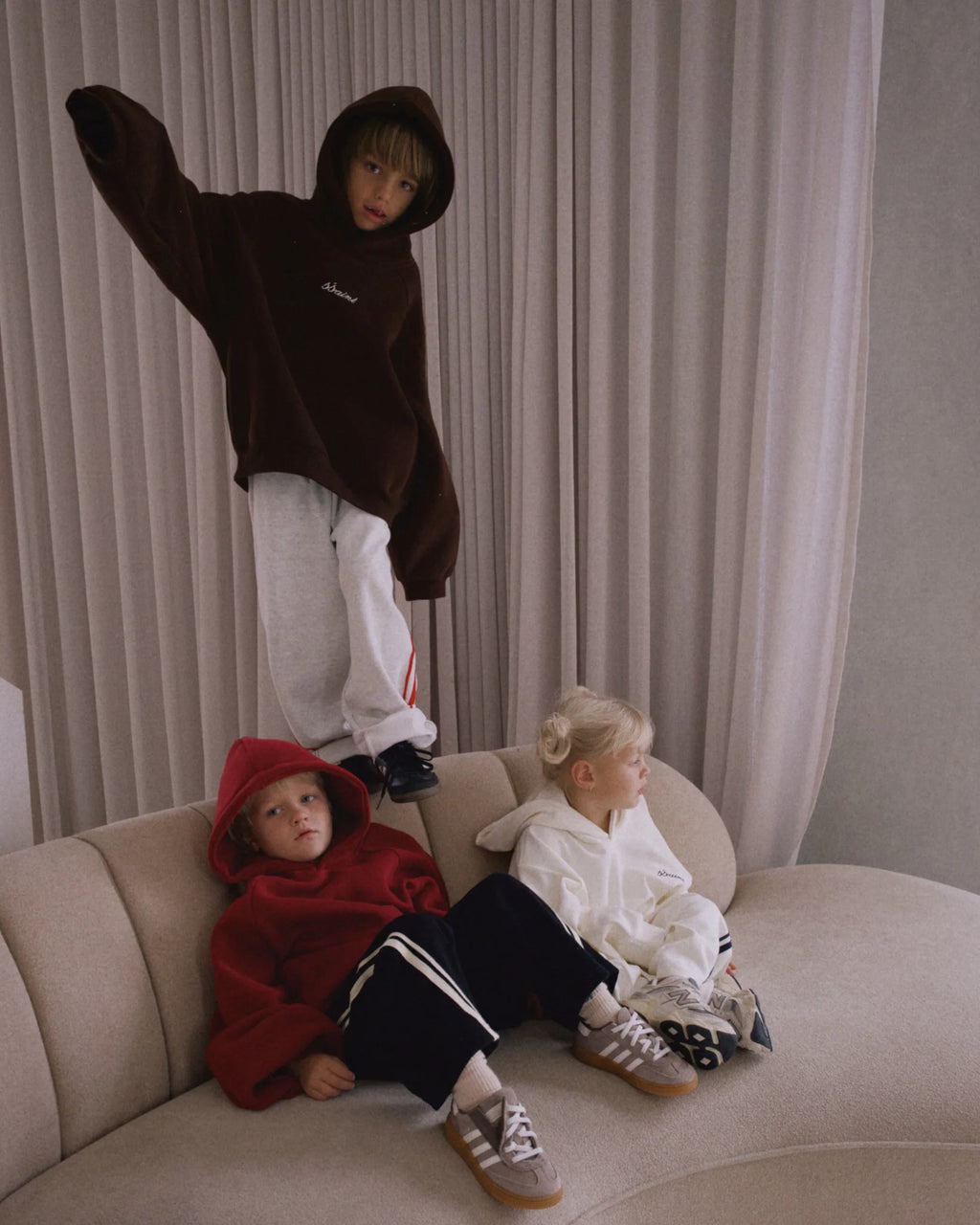 Kids Tonal Hoodie - Cherry