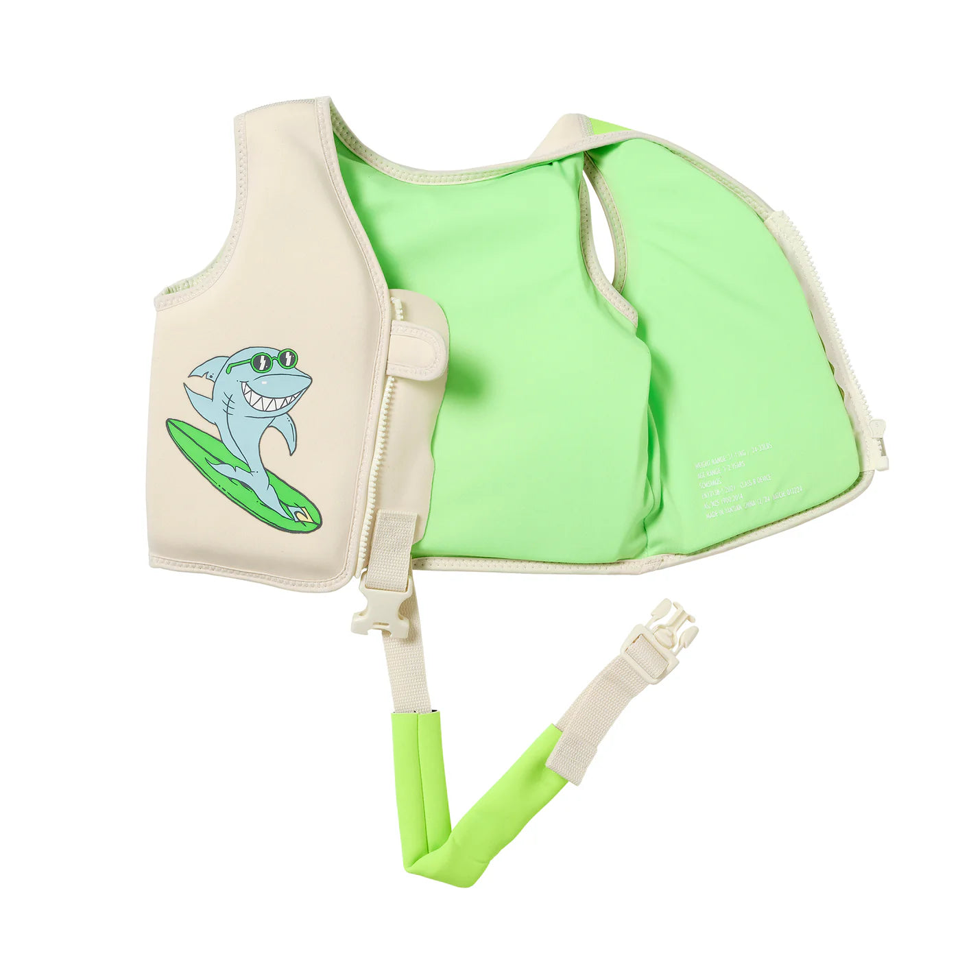 KIDS SWIM VEST 2-3 - SHRED SHARK