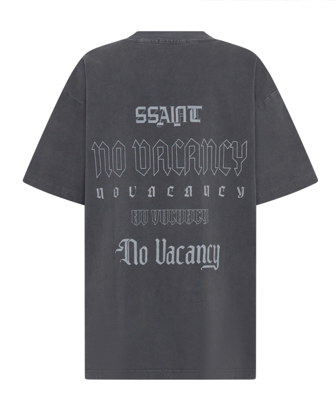 No Vacancy Tee | Charcoal Acid Wash