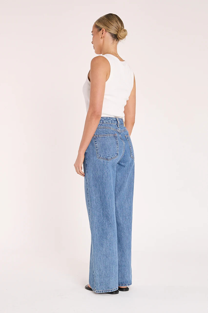 Stevie Wide Leg Jean | Deep Blue