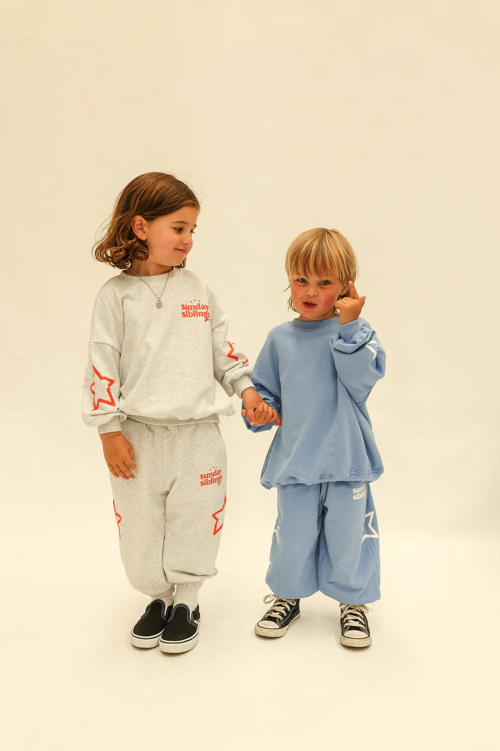 Blue Track Pants | Siblings Set