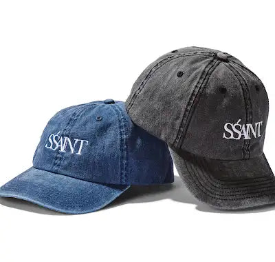 SŚAINT Cap | Blue Acid Wash