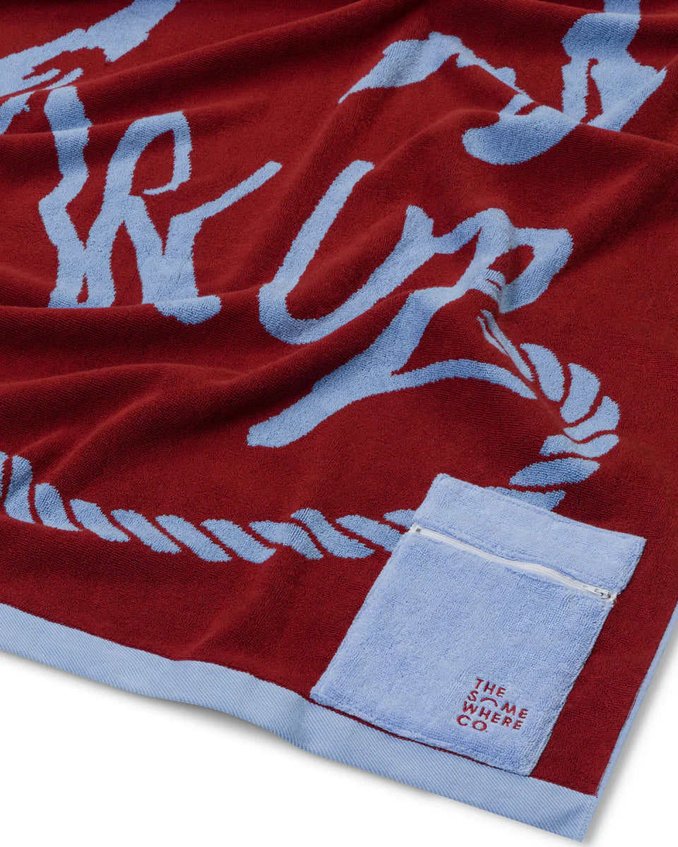 Buckle Up Premium Cotton Beach Towel