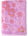 Peach Fleur Terry Bath Sheet