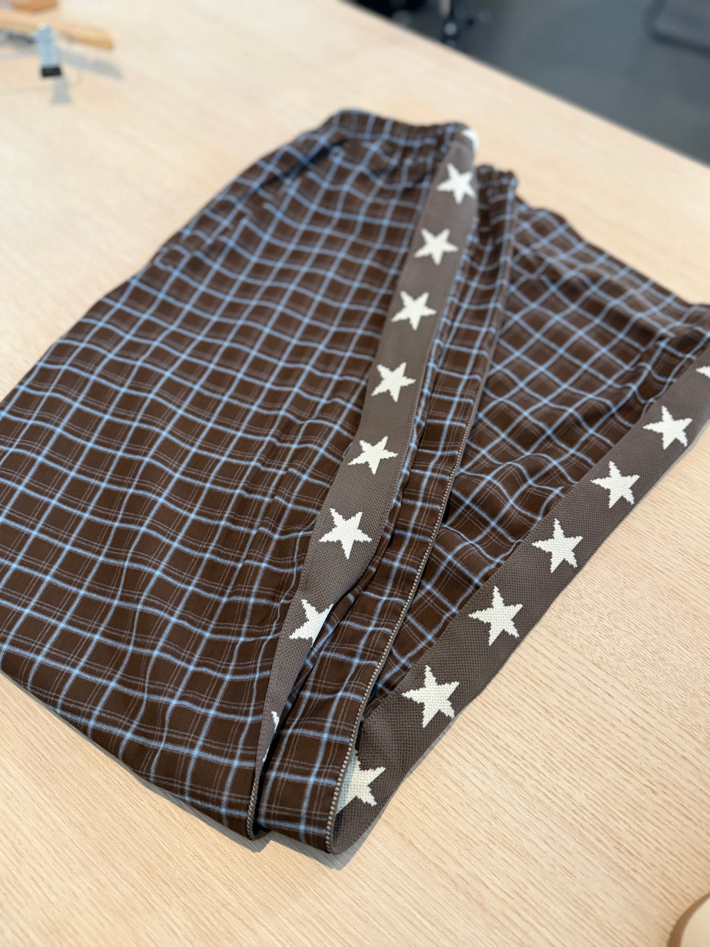 Gingham Star Racer Pant