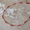 Lively- Necklace: Strawberry / Silver Stainless Steel / Adult Necklace 40-45cm
