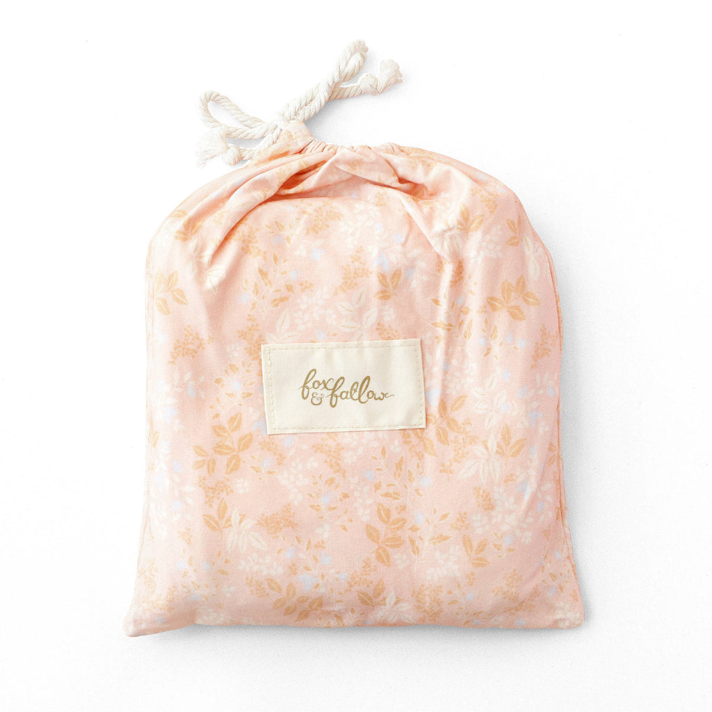 Wild Peony Organic Fitted Cot Sheet