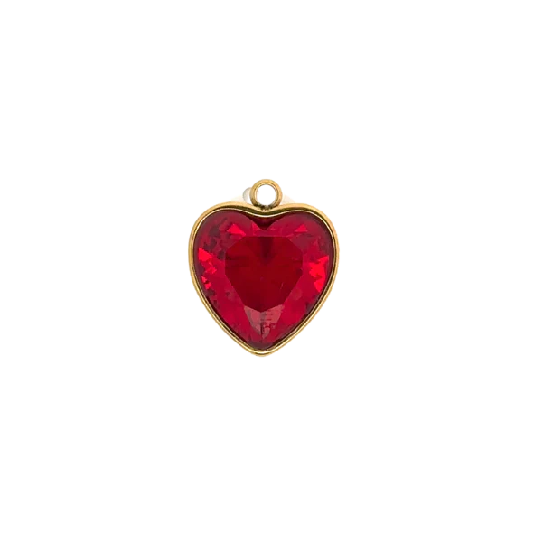 Latch & Lock Charm | Red Glass