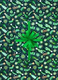 Cosmic Evergreen 10M Wrapping Paper