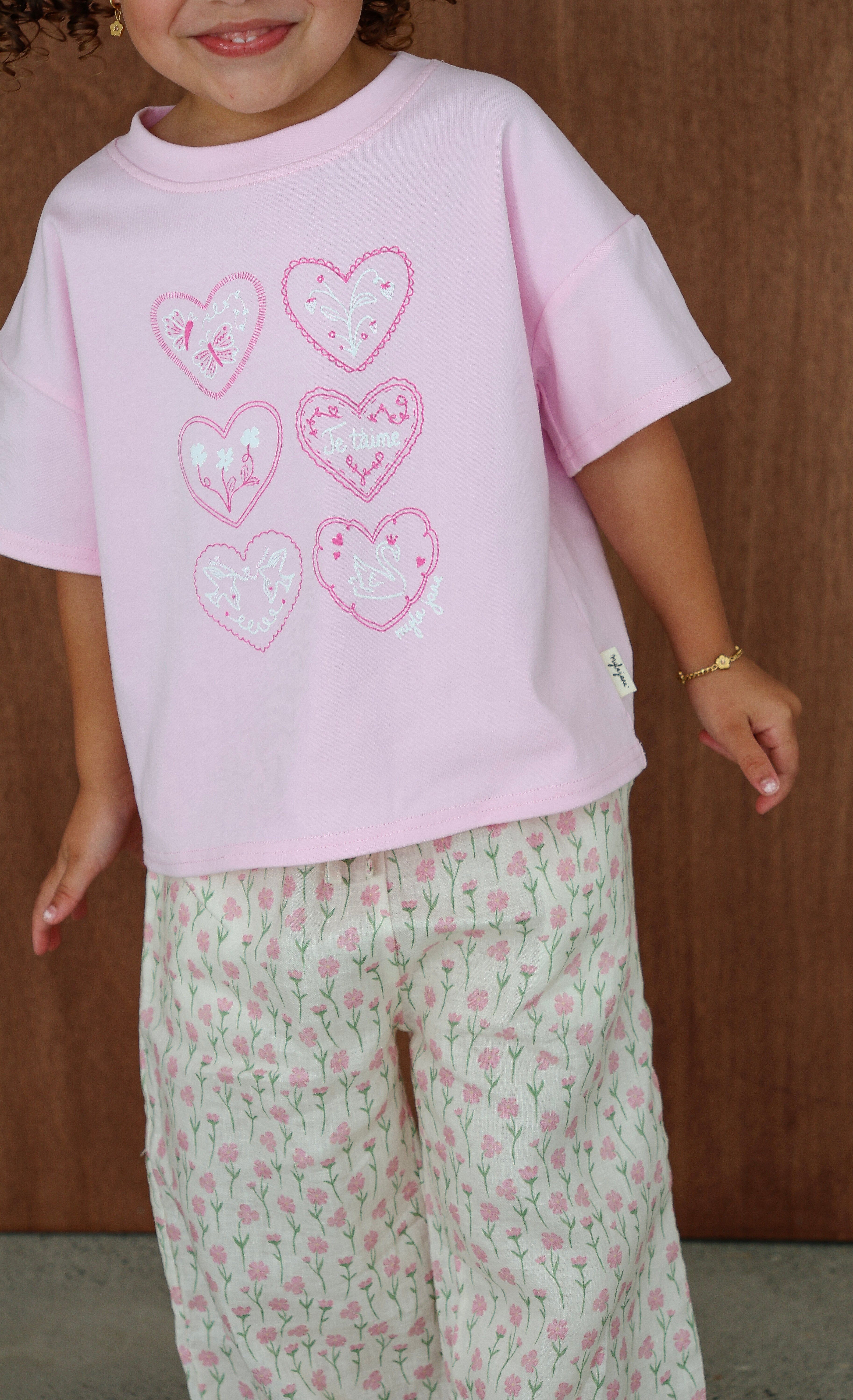 Je T’aime T-Shirt | Peony Pink