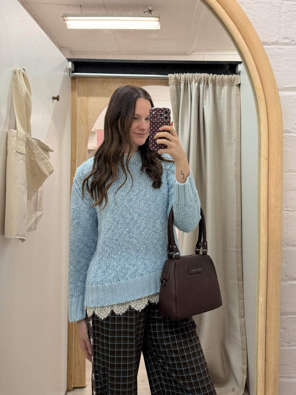 Gingham Star Racer Pant