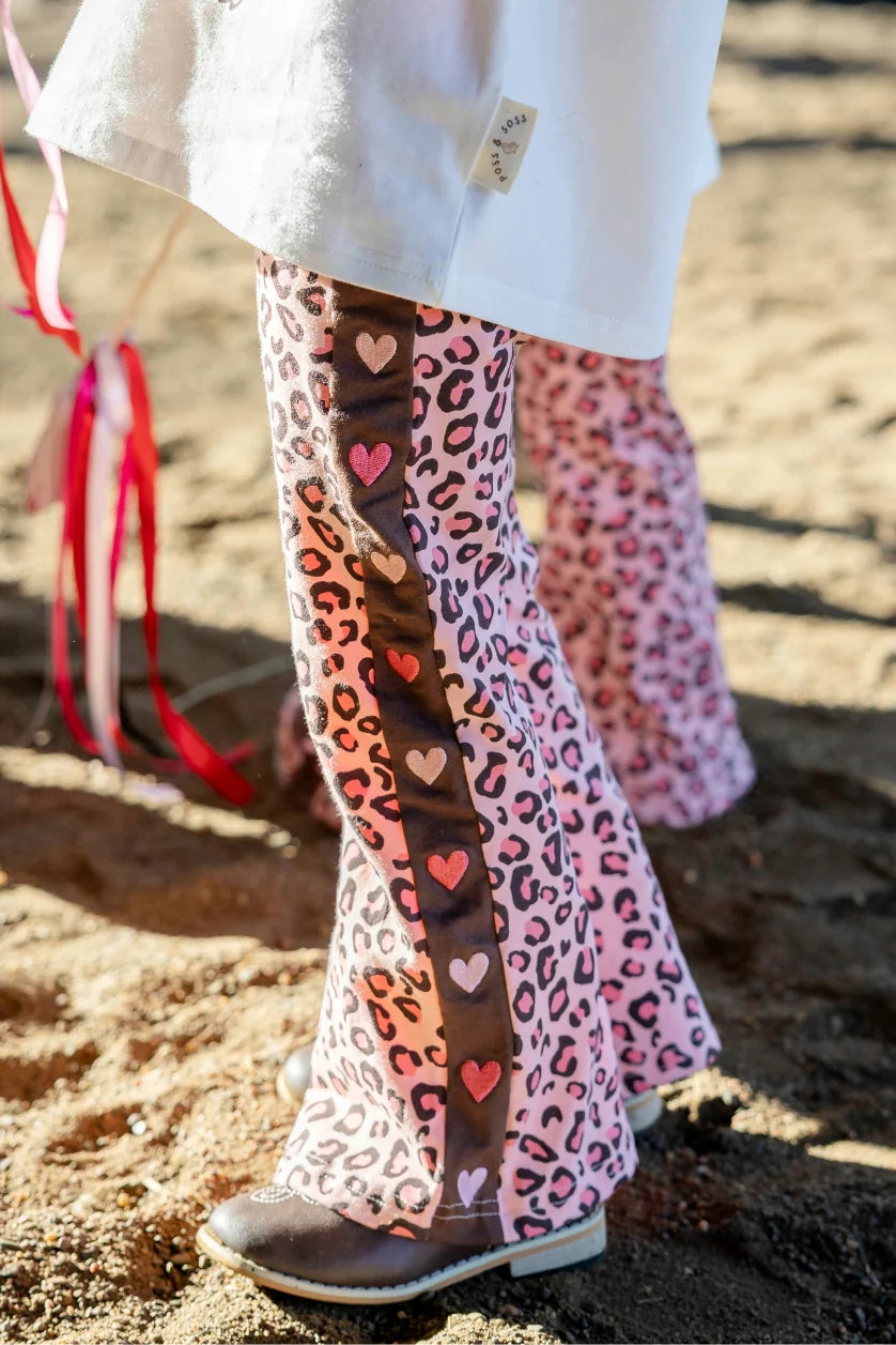 Heart Flares | Pink Leopard