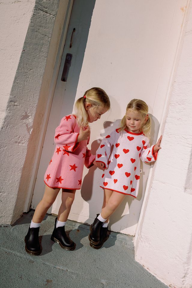 Star Dress | Pink & Red