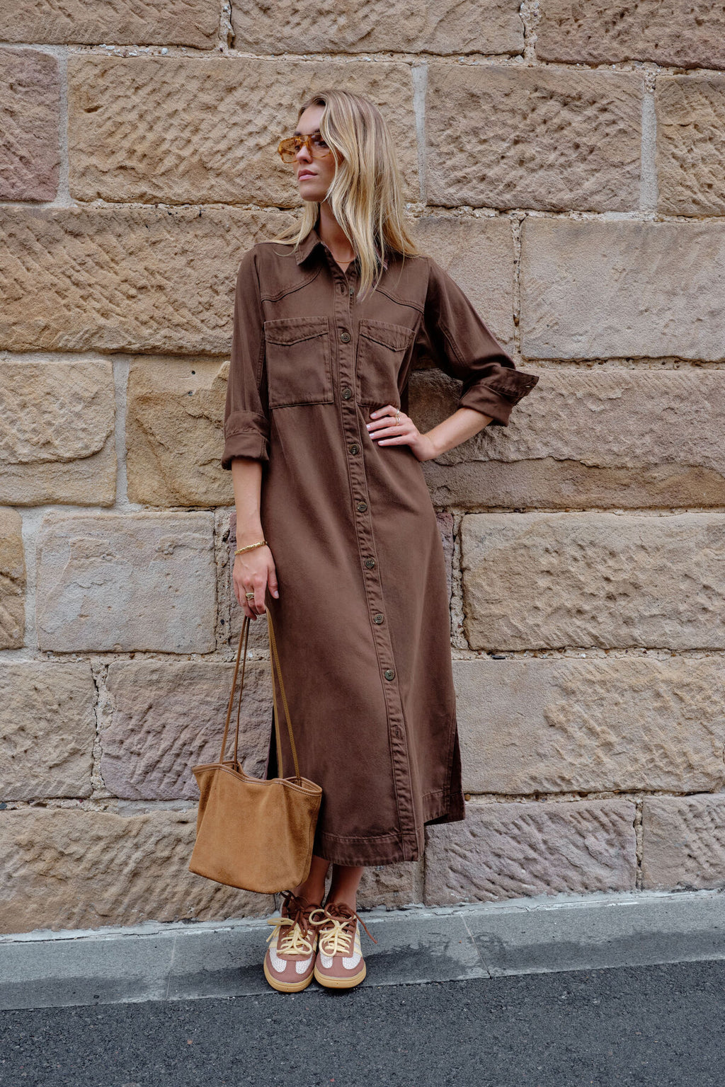 Rae Long Sleeve Midi Dress
