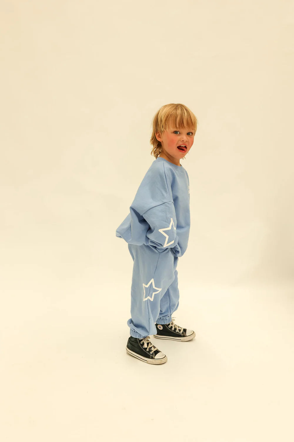 Blue Track Pants | Siblings Set