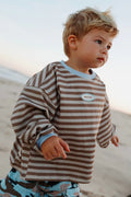 Stone Stripe Long Sleeve Tee