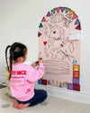 Magic Playwall | Arch Magnetic Wall Decal for Kids: Caramel