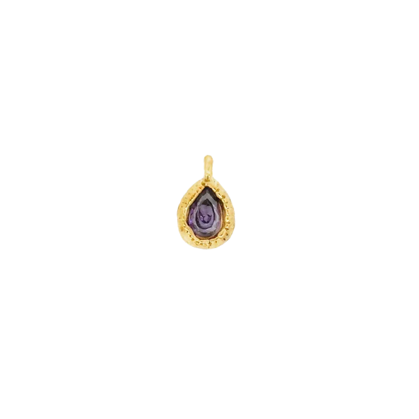 Latch & Lock Charm | Teardrop Birthstone