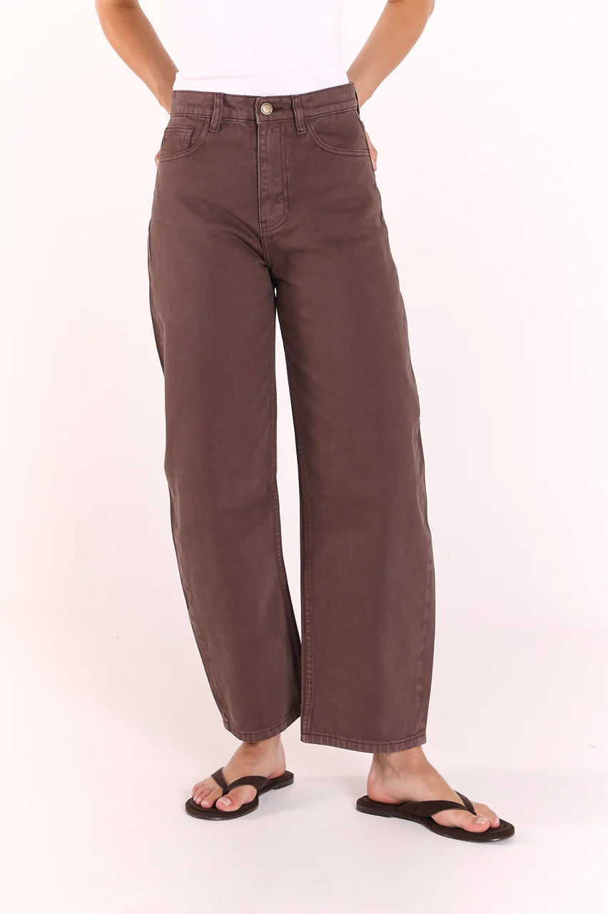 Lola Barrel Jean | Chocolate {Coming Soon}