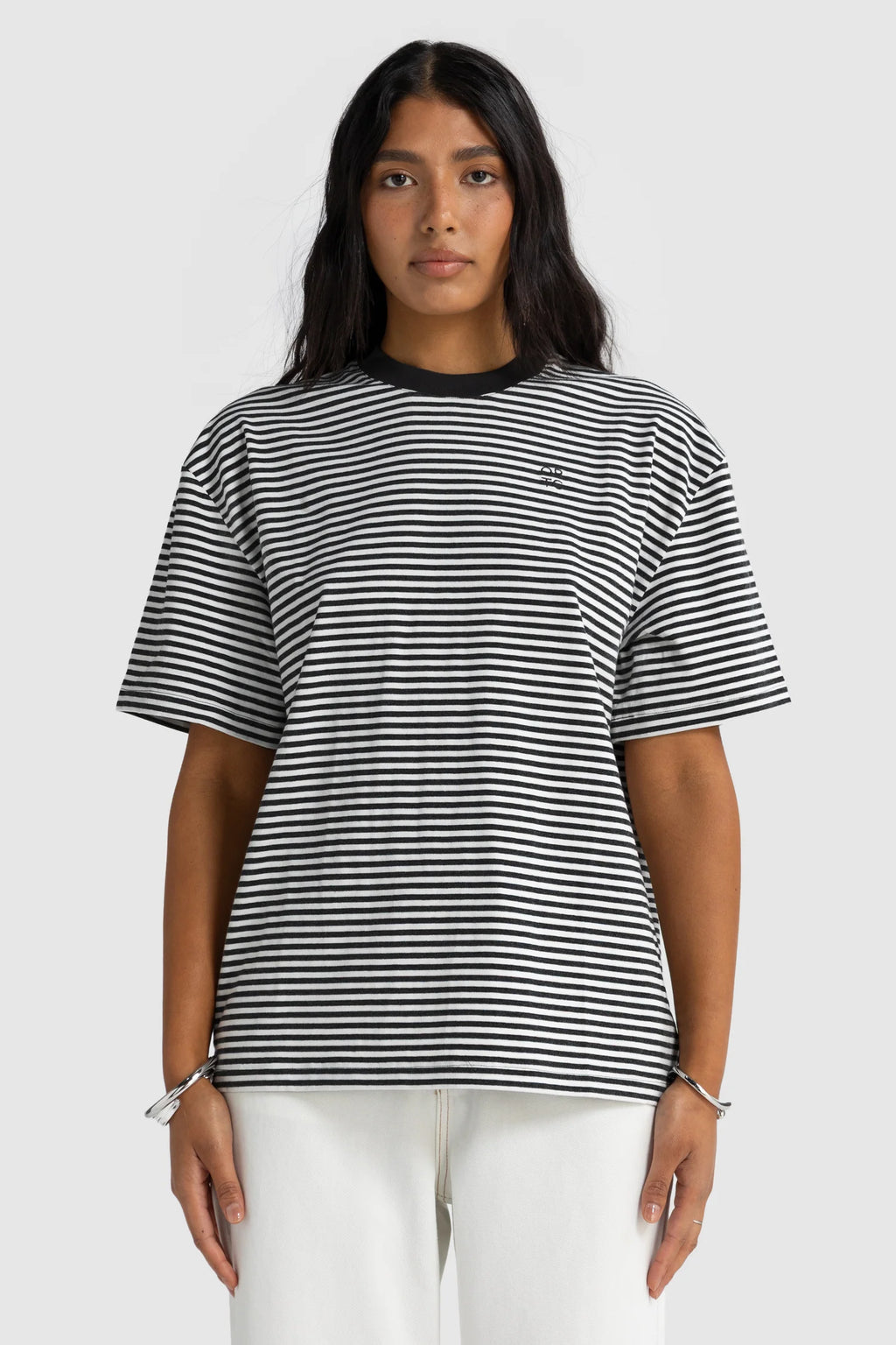 Darla Oversized T-shirt | Black Stripe