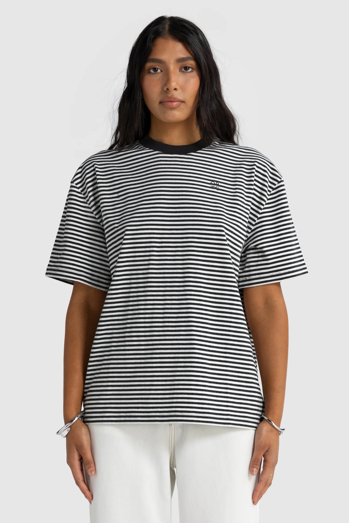Darla Oversized T-shirt | Black Stripe