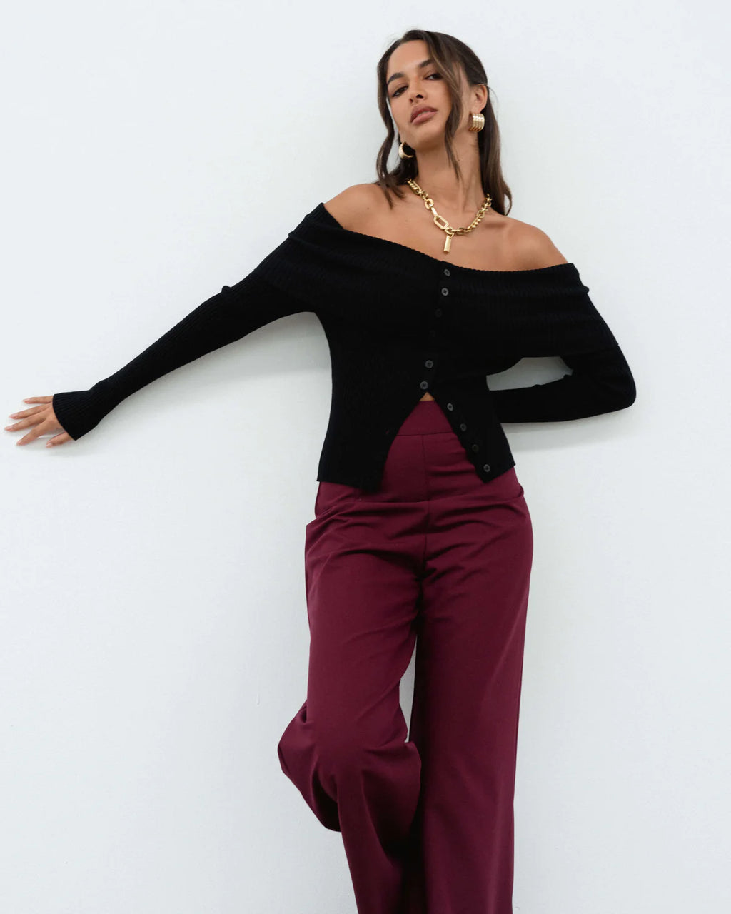 Ariel Off Shoulder Knit