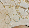 Mile - Necklace : Gold Stainless Steel / Pearly White / Adult Necklace 40-45cm