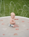 Sprinkler Splash Pad for Kids - Oversized Backyard Sprinkler: Monochrome Cool Kid