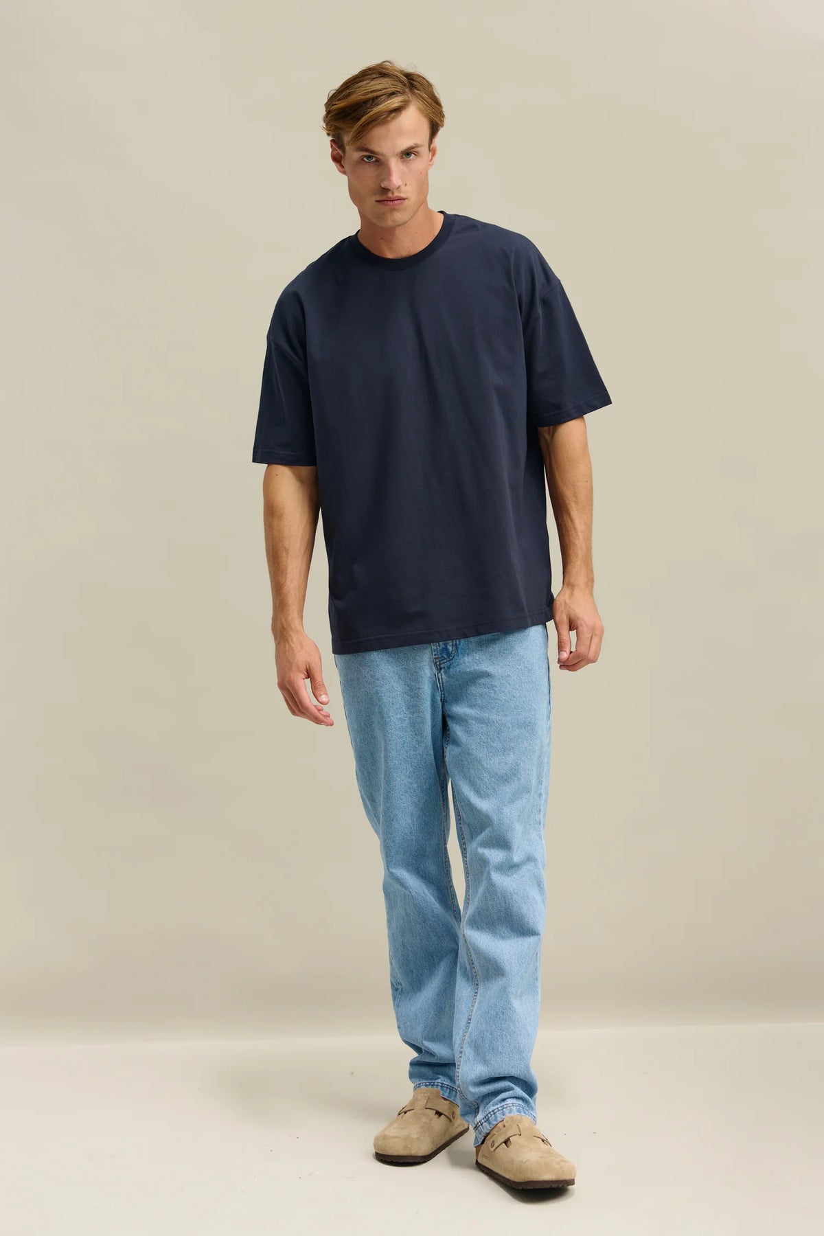 Henderson Box Fit T Shirt | Navy