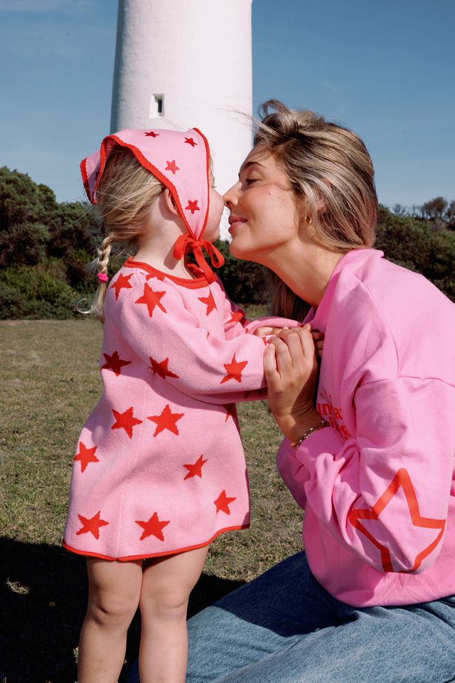 Star Dress | Pink & Red