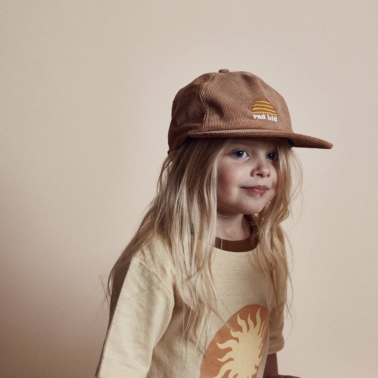 Rad Kid Cord Cap - Tan: BABY